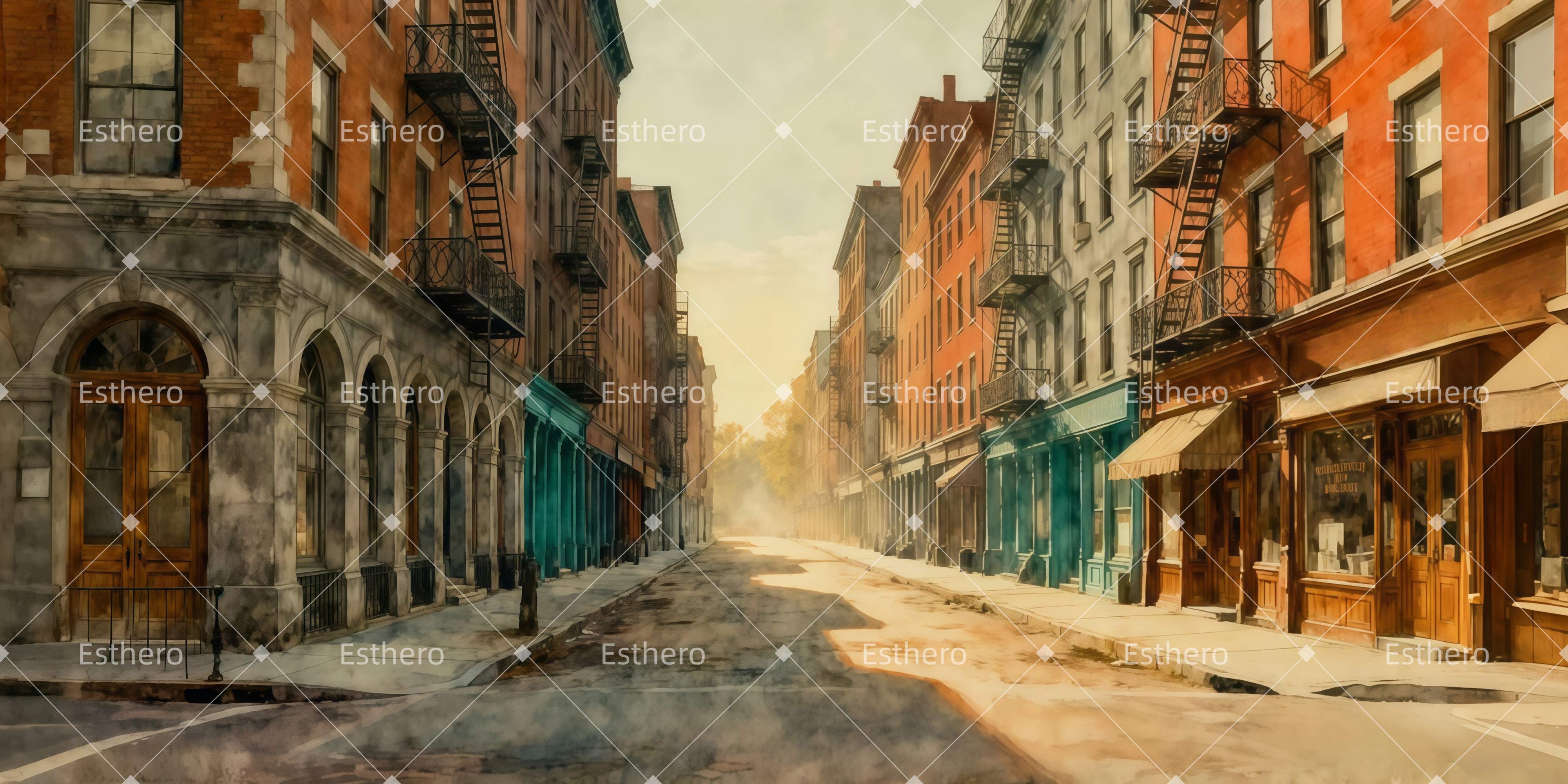 Fond de Scène Scène Urbaine Rétro LXX511-T24