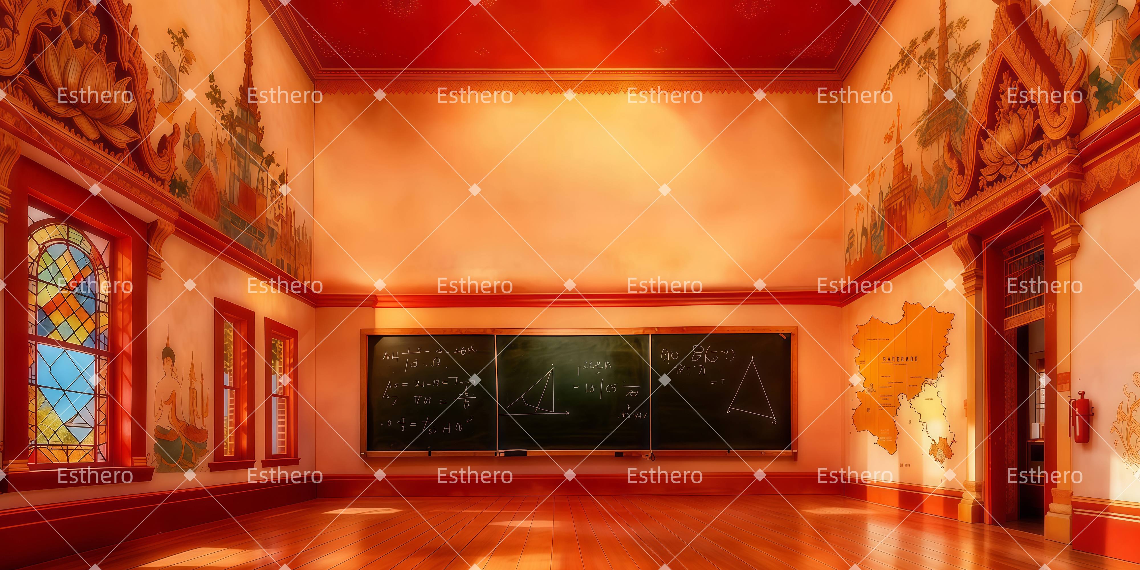 Fond de Scene Salle De Classe Du Palais LXX511-T96
