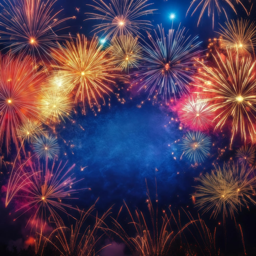 Fond pour le Nouvel An Feux d'artifice radieux Explosion Bonne année 2026 Bannière LXX512-10