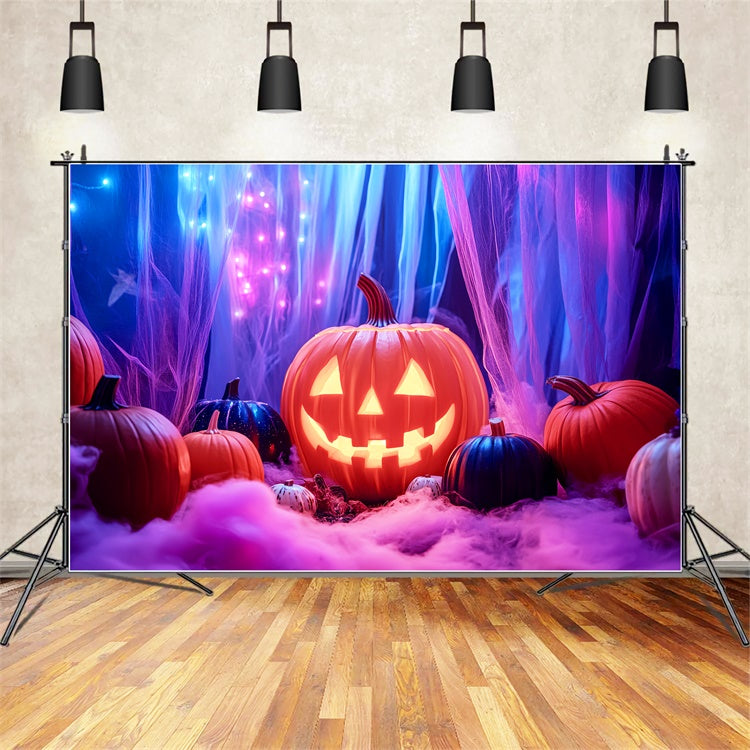 Toile de fond Photo Halloween Citrouille Magique et Brume LXX57-101