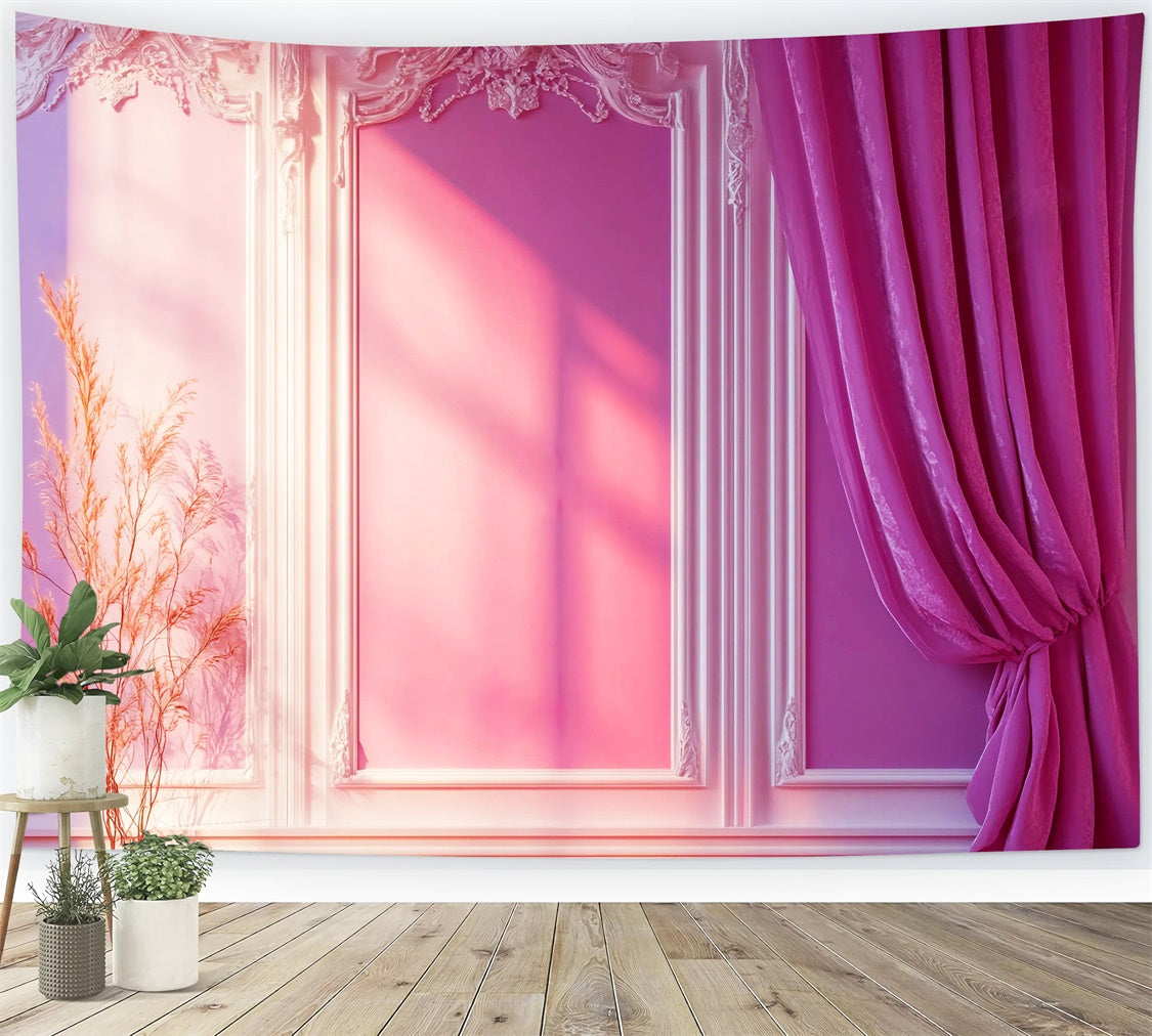 Toile de fond Vintage Mur Rococo Palais Pastel LXX57-202