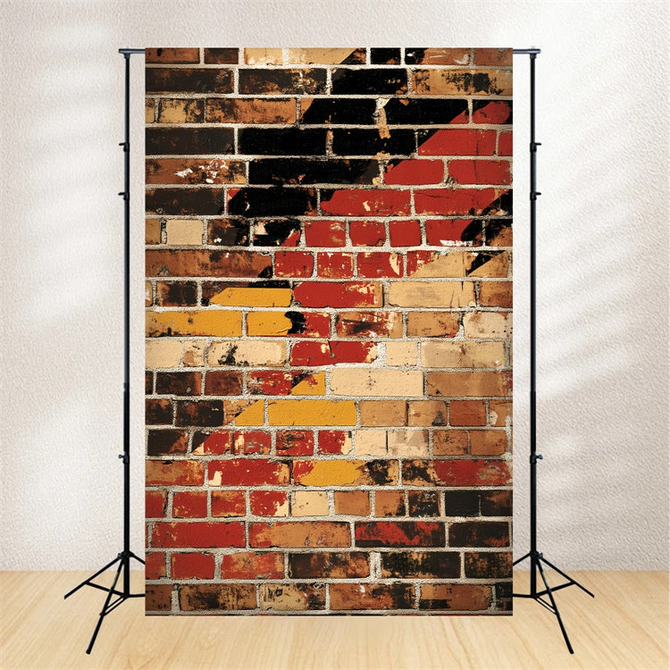 Toile de fond Portrait Mur Brique Graffiti Grunge LXX57-264