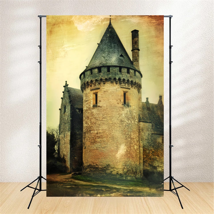 Toile de fond Portrait Tour Château Médiéval LXX57-266