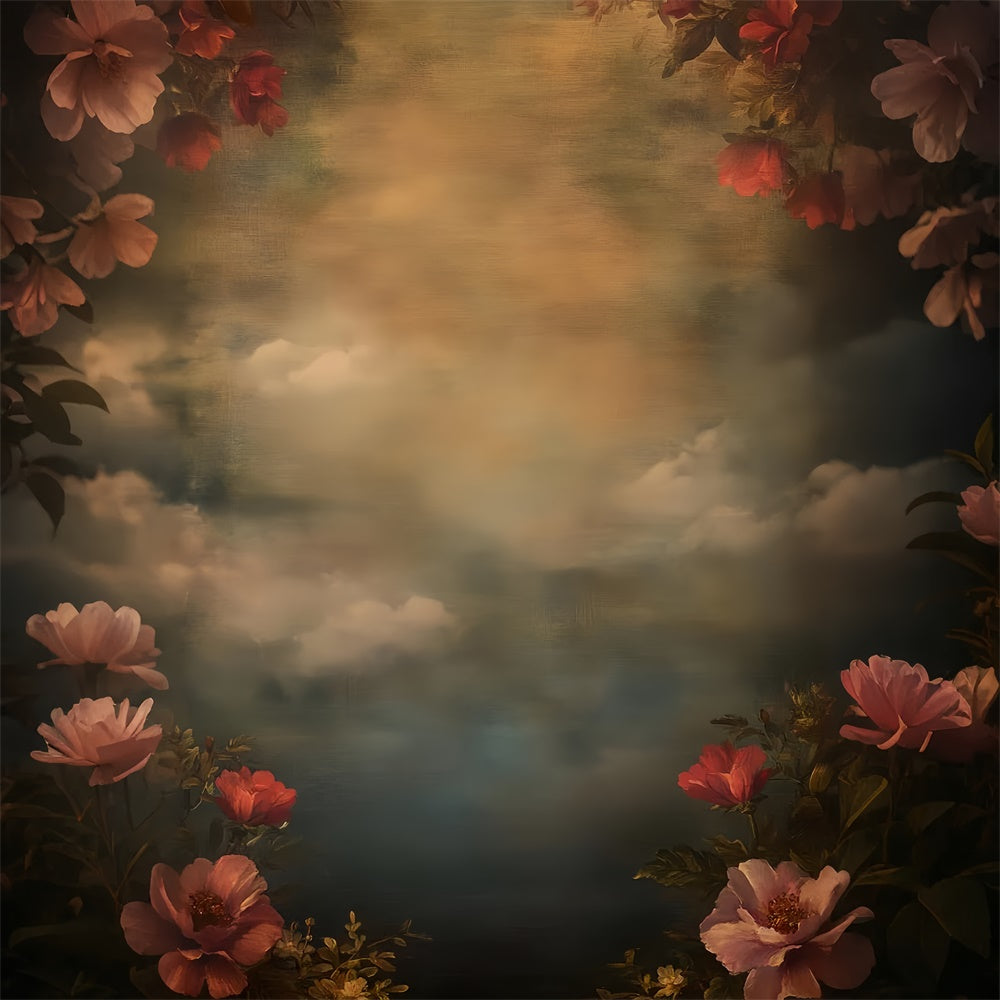 Toile de fond Portrait Ciel Pétales Baroque Vidéo LXX57-278