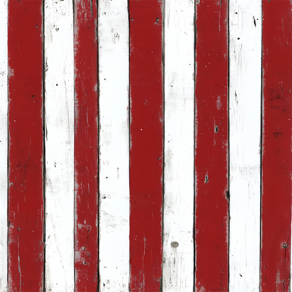 Toile de fond Bois Rayures Patriotiques Rustiques LXX57-297