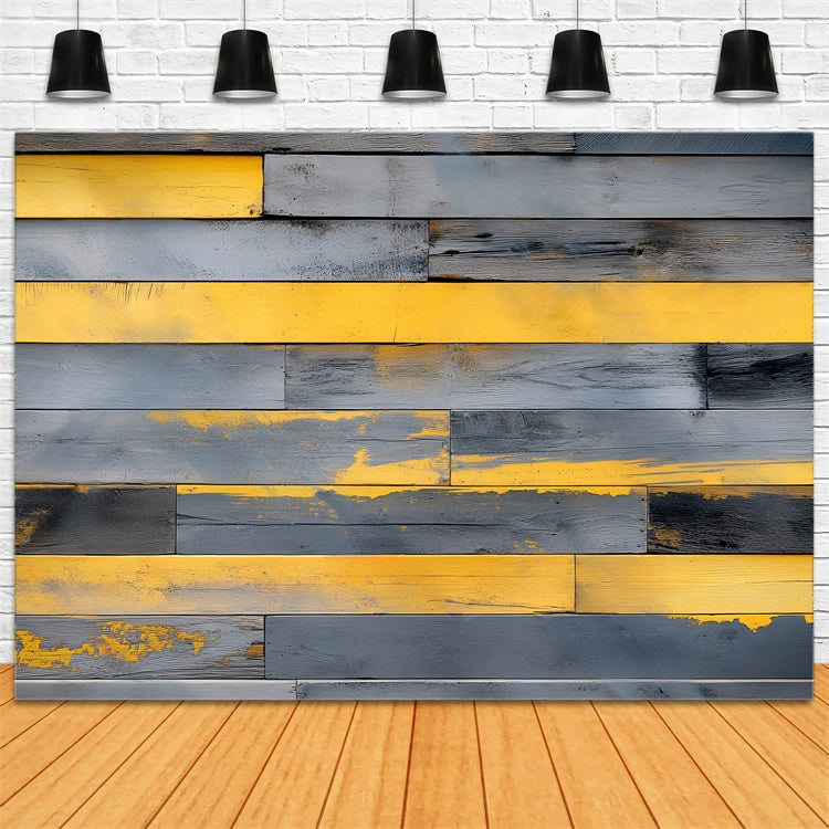 Toile de fond Photo Bois Ambiance Urbaine Peinte LXX57-302