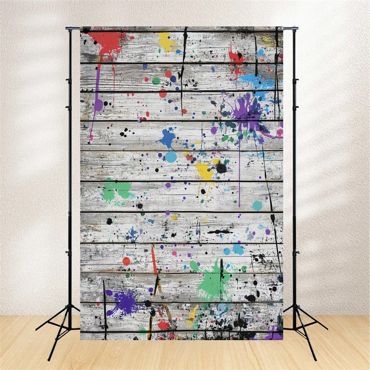 Toile de fond Bois Mur Urbain en Planches d’Art LXX57-311