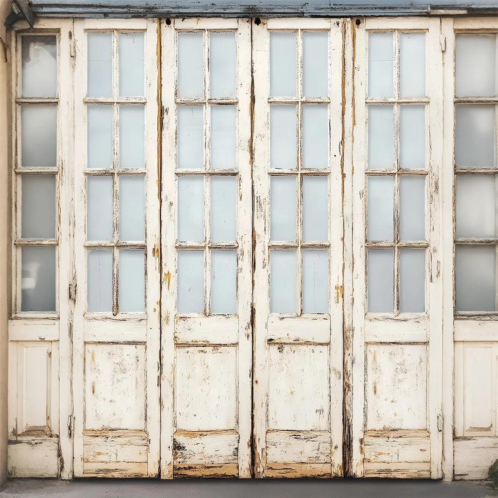 Toile de fond Bois Porte Vintage Vieillie LXX57-318