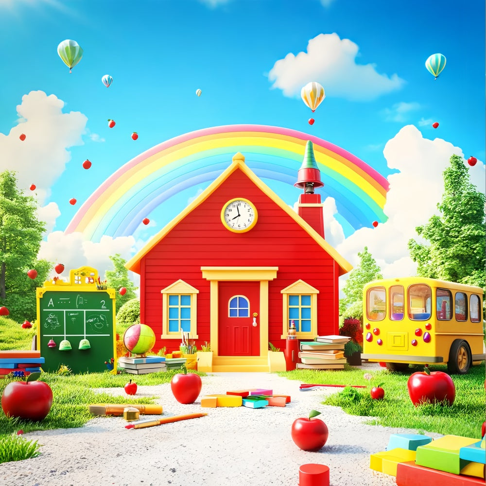 Toile de fond Photo École Arc-en-ciel École Lumineuse LXX57-38