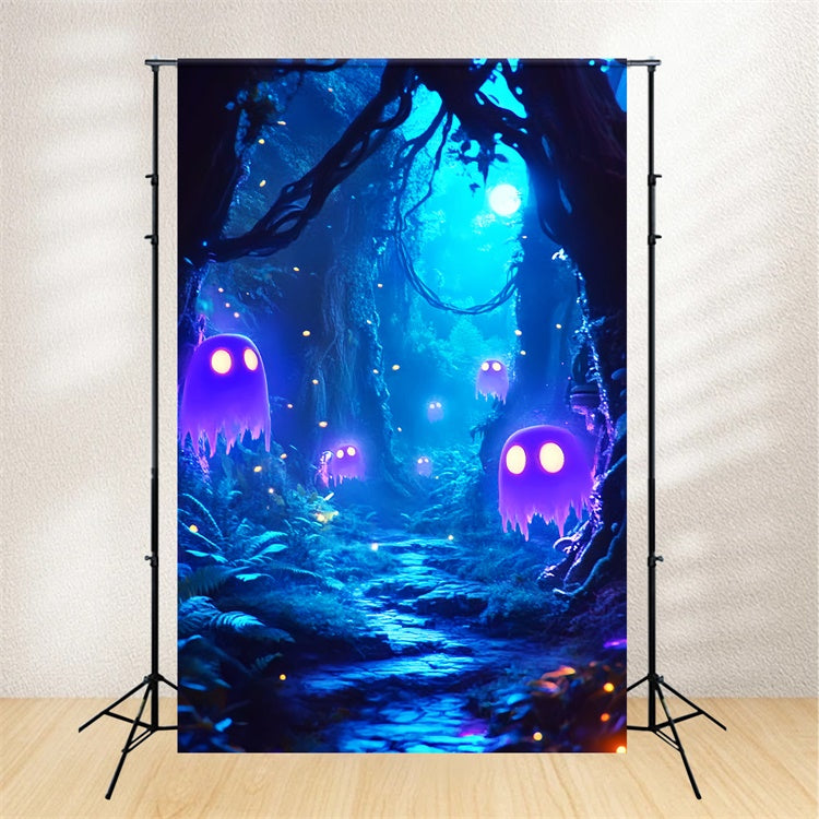 Toile de fond Halloween Sentier des Esprits au Clair de Lune LXX57-60