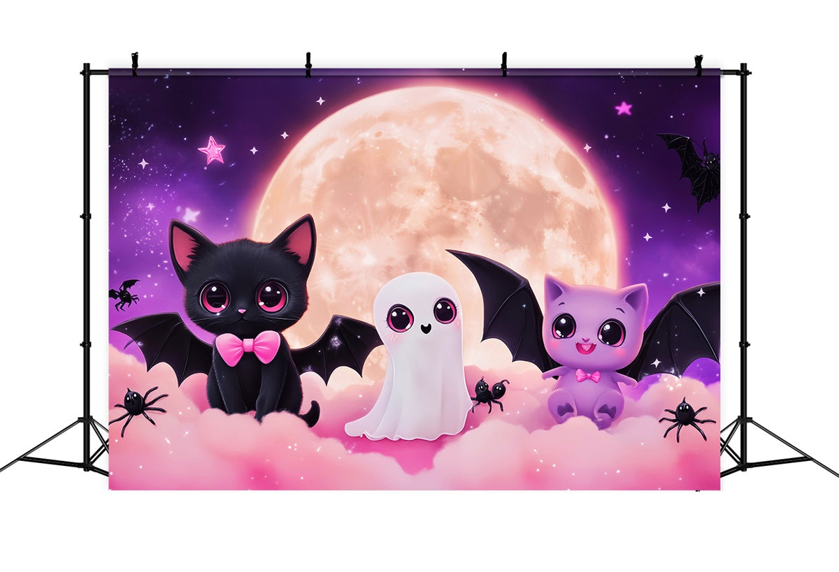 Toile de fond Halloween Adorables Créatures de Minuit LXX57-66