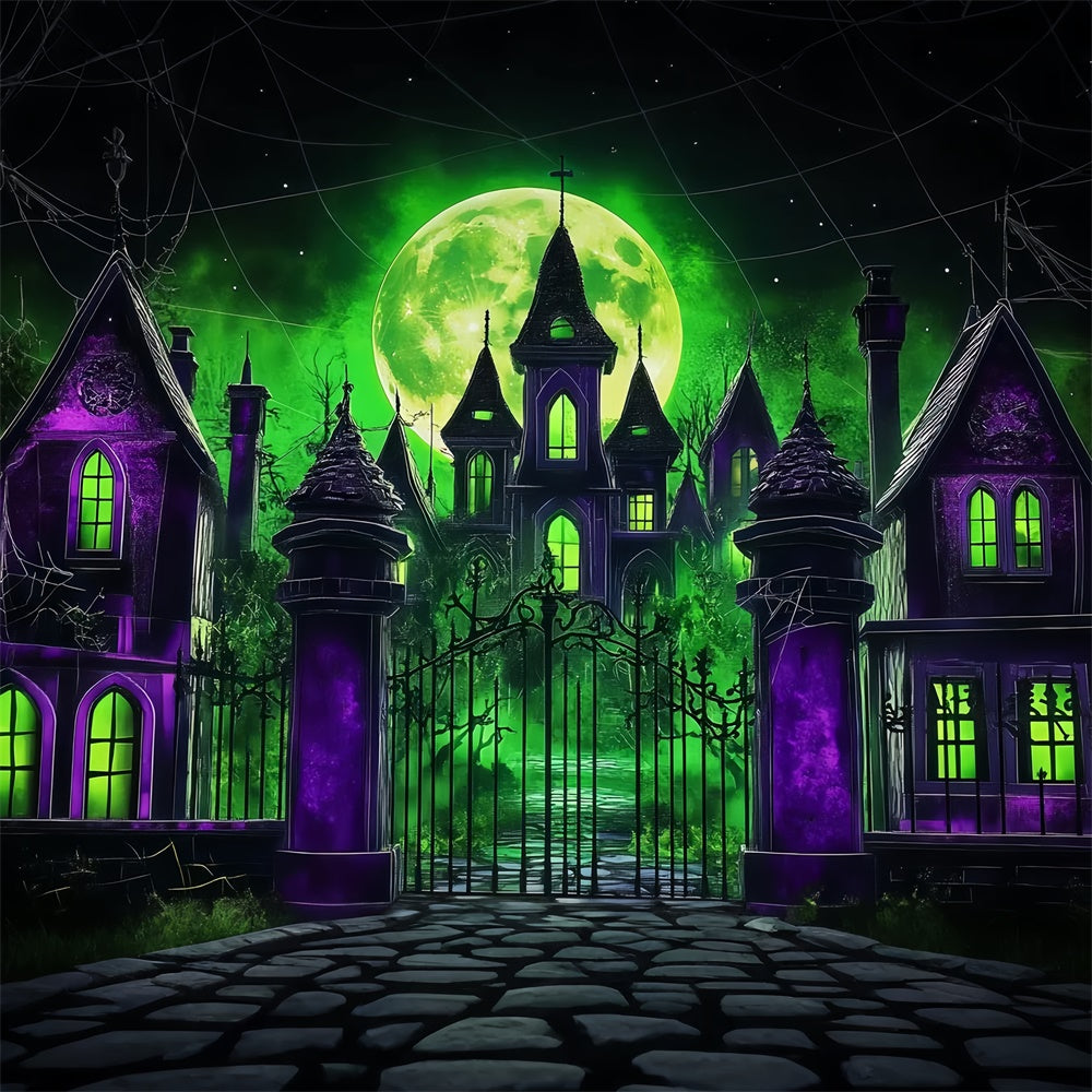 Toile de fond Photo Halloween Manoir Gothique de Minuit LXX57-67