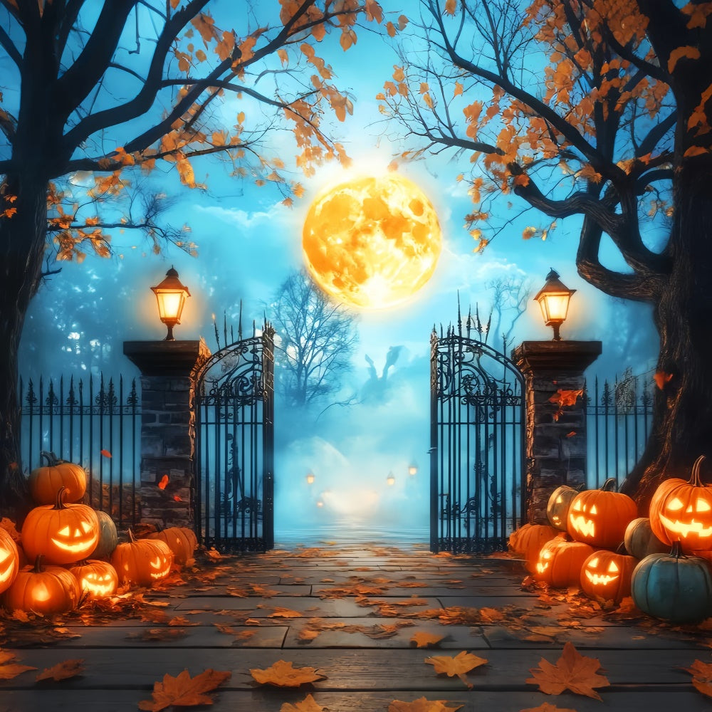 Toile de fond Photo Halloween Portes du Manoir Hanté LXX57-70