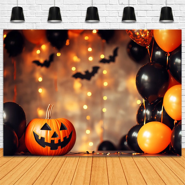 Toile de fond Photo Halloween Fête Ballons et Chauves-Souris LXX57-72