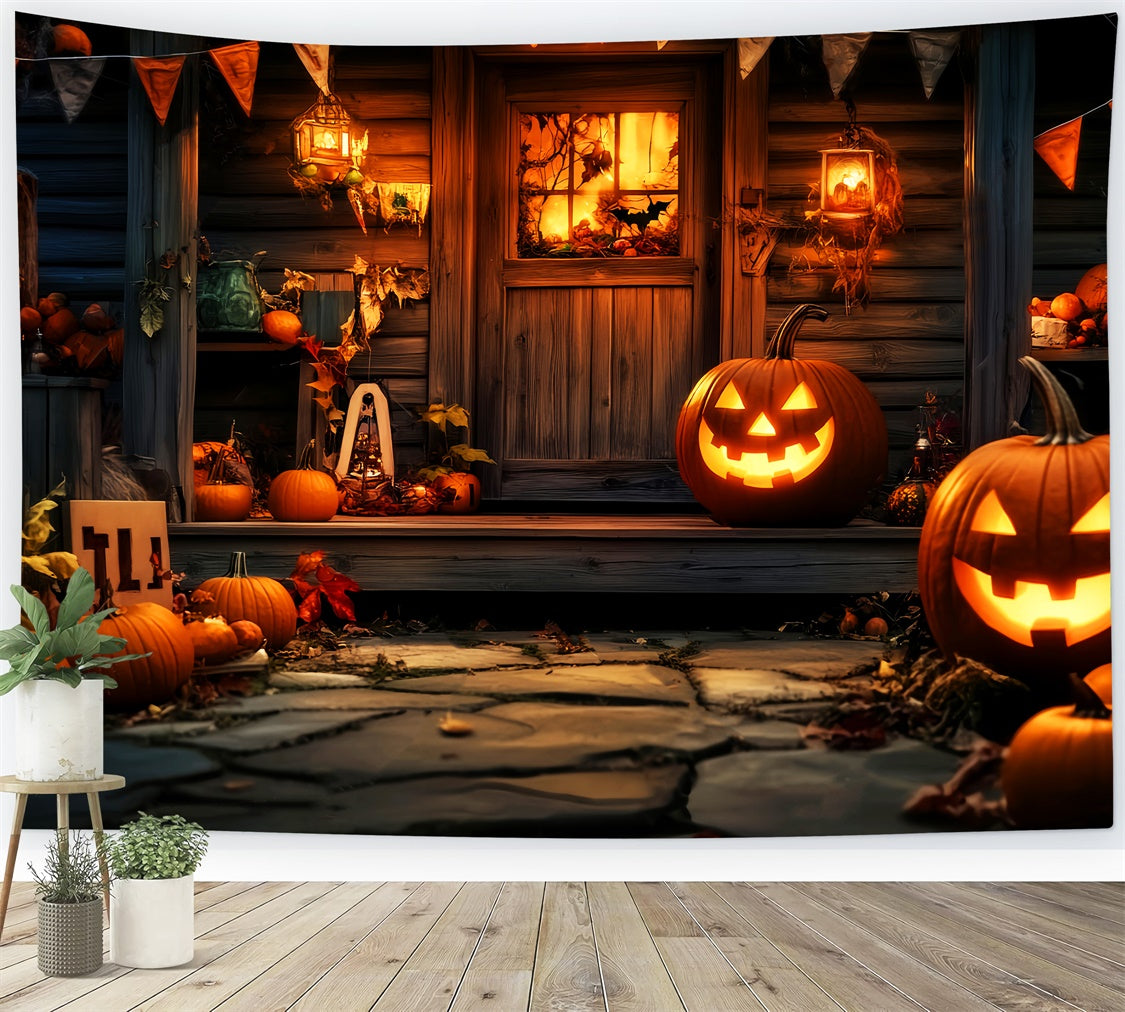 Toile de fond Halloween Porte Hantée de la Moisson LXX57-78