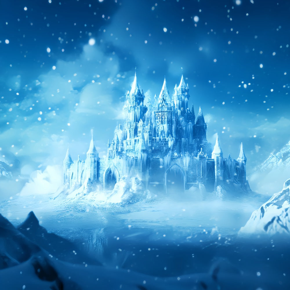 Toile de fond Hiver Château de Glace Enchanté CSH58-222