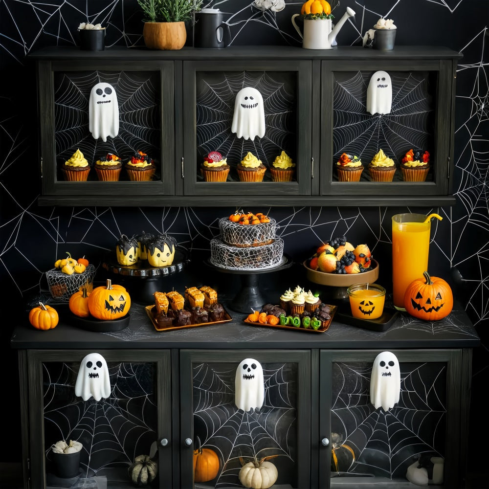 Toile de fond halloween Festin de Cupcakes Effrayants LXX58-26