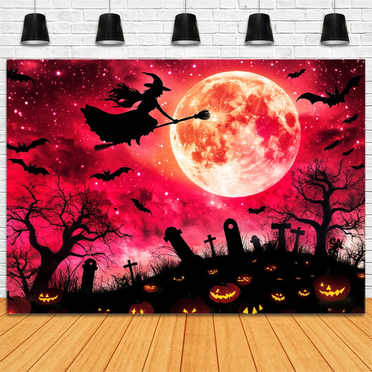 Fond halloween photo Sorcière Lune de Sang LXX58-28
