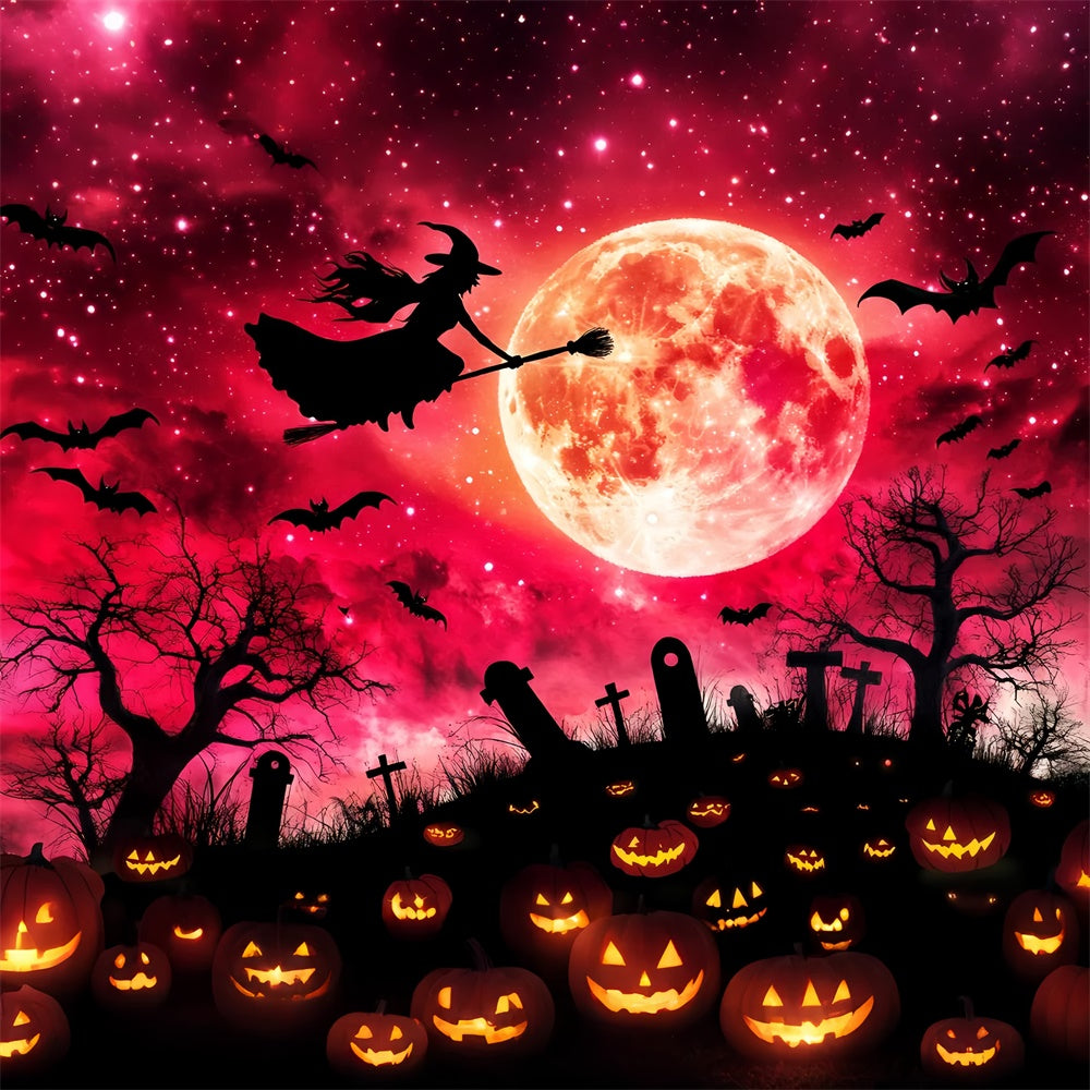 Fond halloween photo Sorcière Lune de Sang LXX58-28