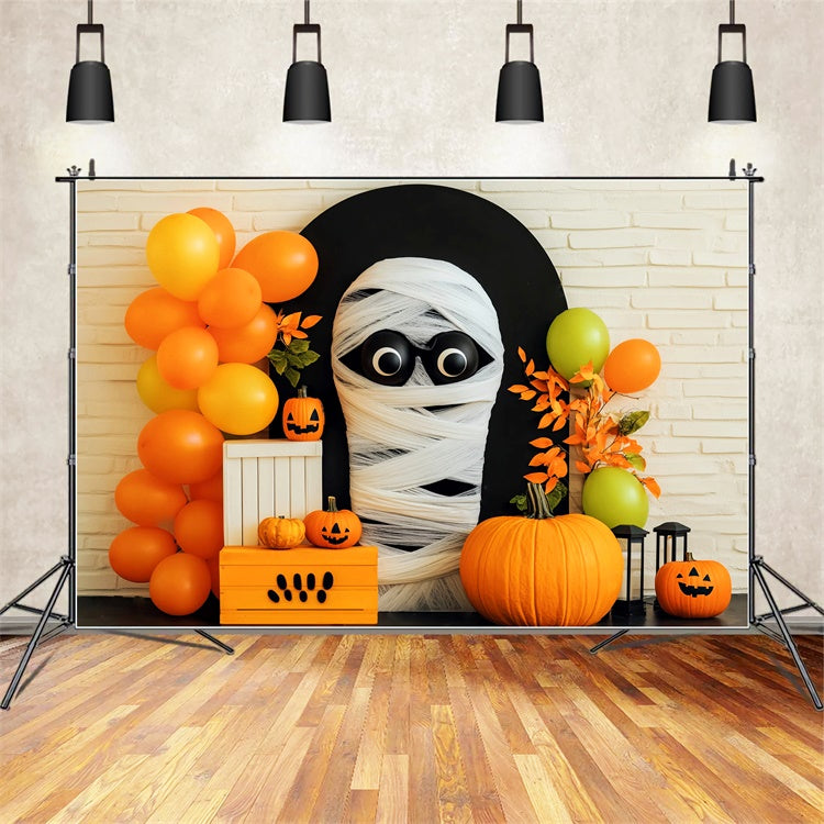 Toile halloween Momie Ballons Fête LXX58-3