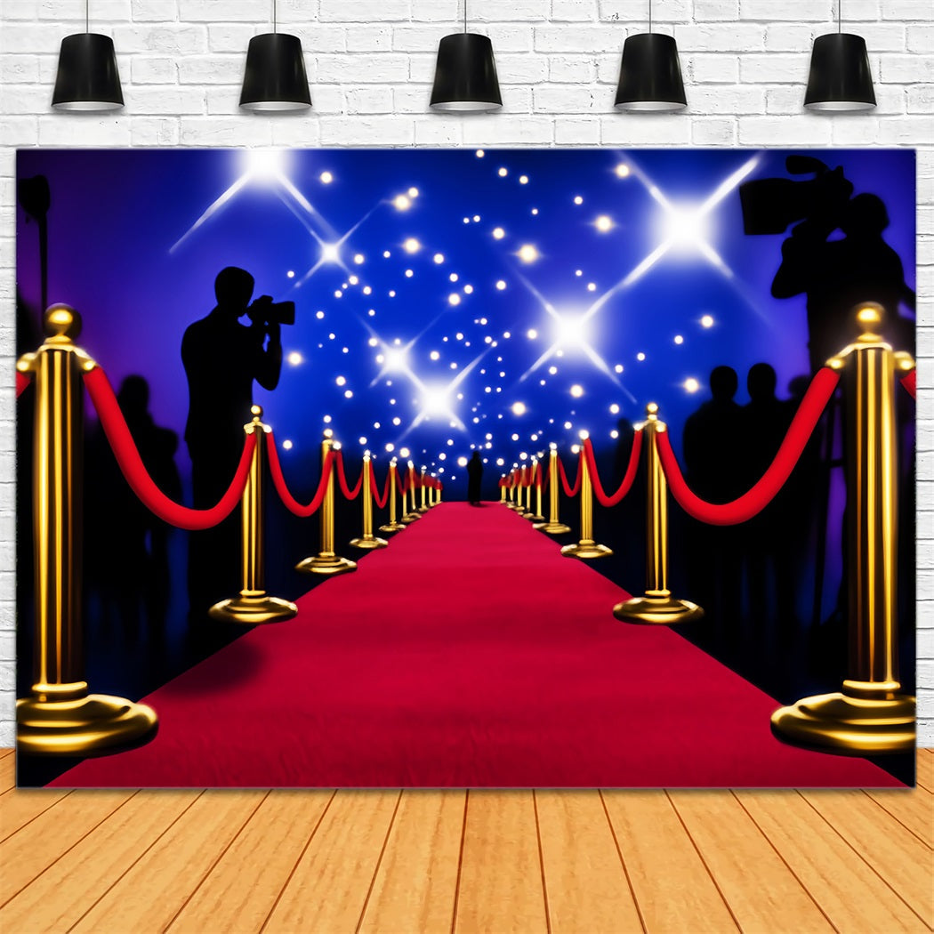 Toile de fond Tapis Rouge Nuit Hollywood Scène Photo LXX58-324