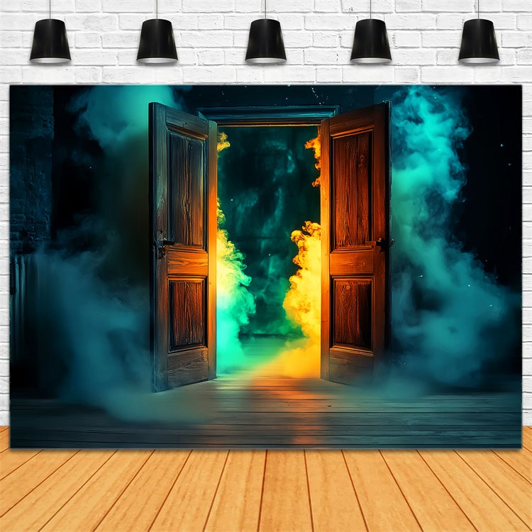 Toile de fond halloween Porte Brillante Sombre Garage LXX58-34