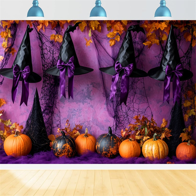 Fond photo halloween Rubans Sorcière Enchantée LXX58-41