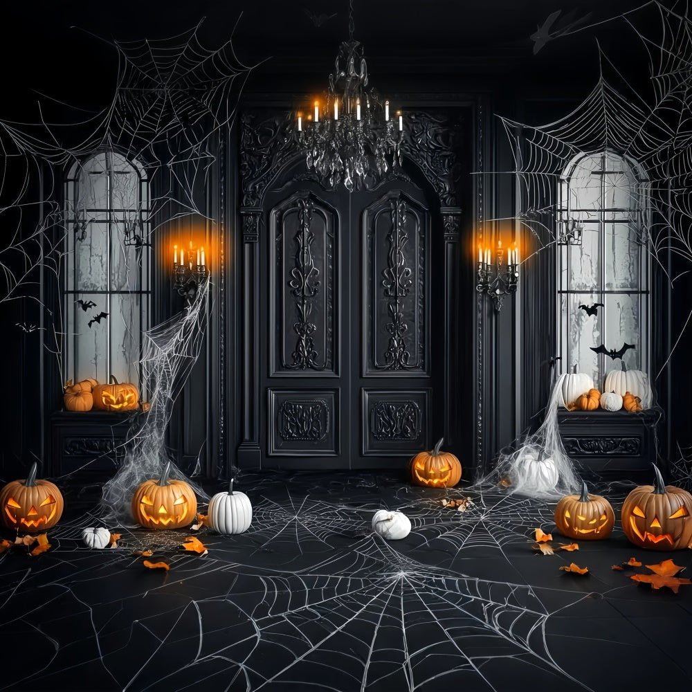 Toile de fond halloween Entrée Manoir Gothique LXX58-42