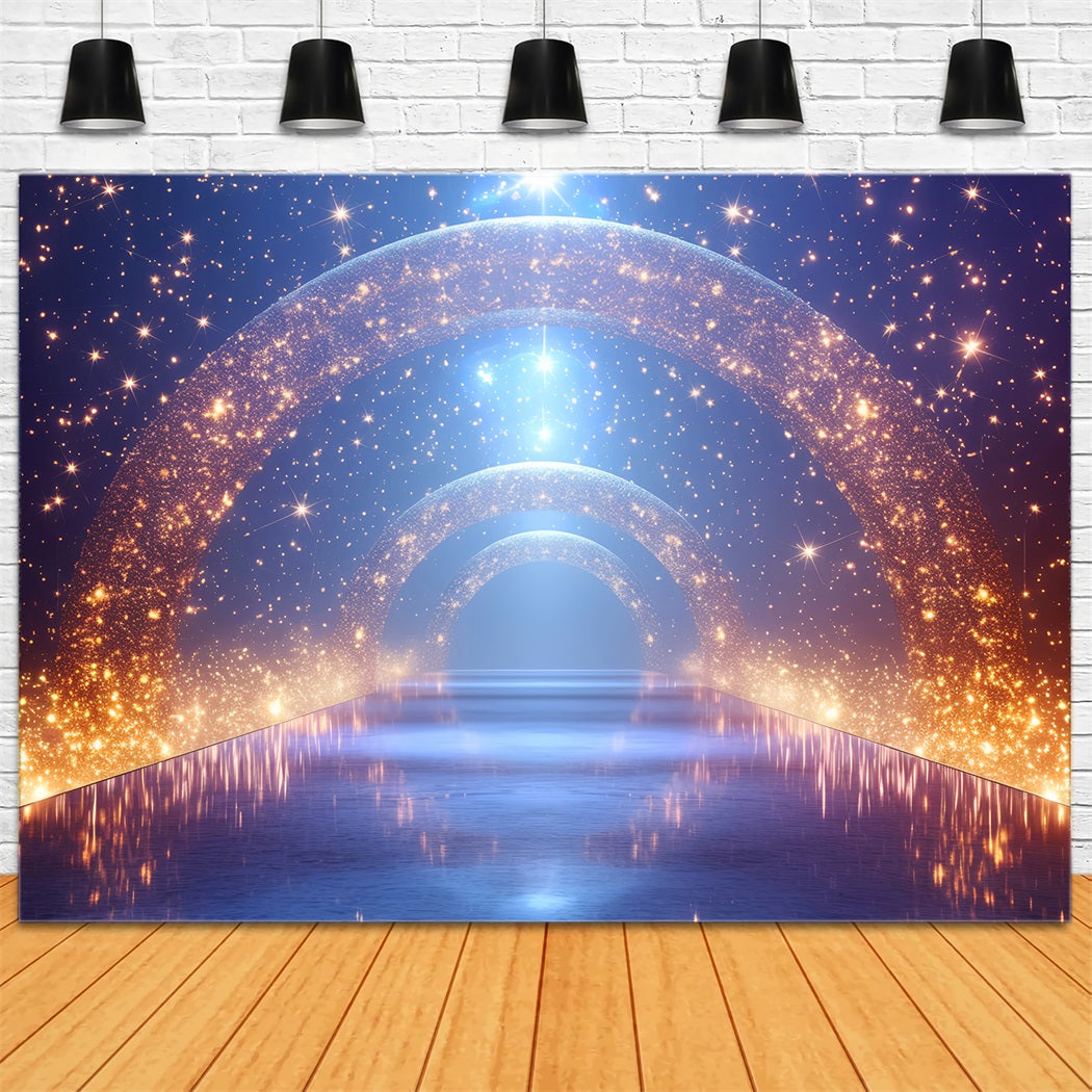 Toile de fond Danse Projecteur Arche Galaxie Étincelante Lumières École LXX59-13