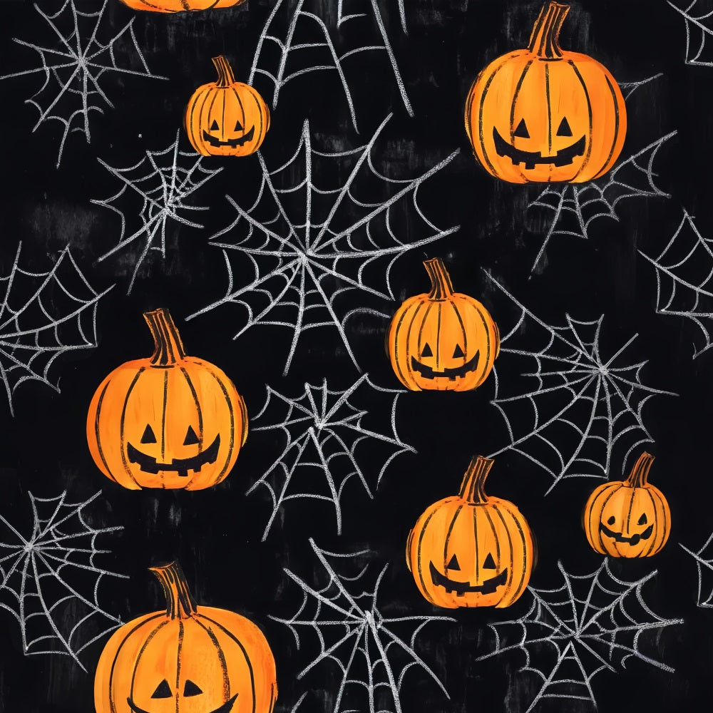 Toile De Fond Photo Halloween Citrouilles Lanternes Toiles D’Araignée LXX59-152