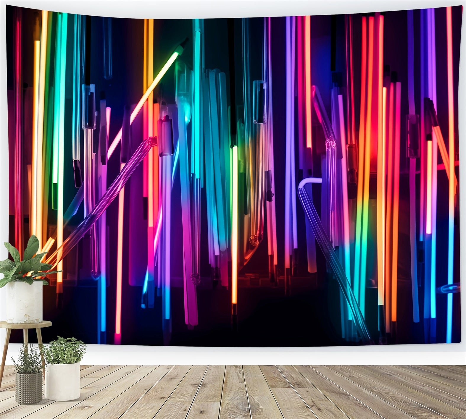 Toile de fond Danse Studio Lumières Arc-en-Ciel Néon LXX59-17