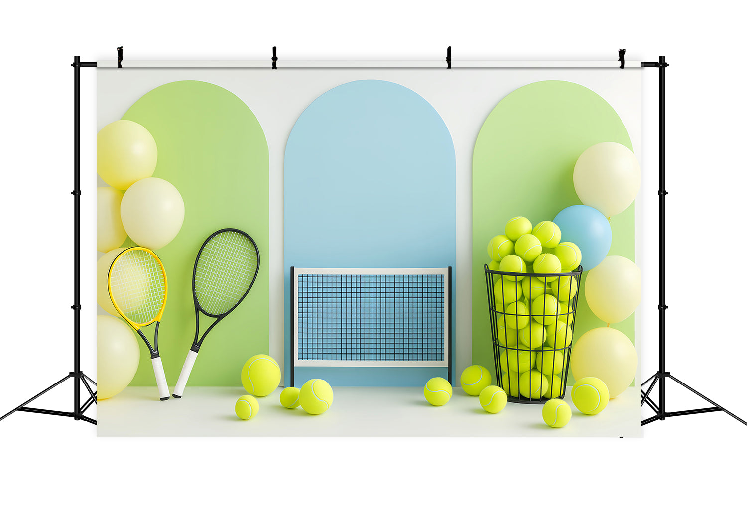 Fond sportif avec ballons de tennis lumineux Fonds sportifs LXX59-308