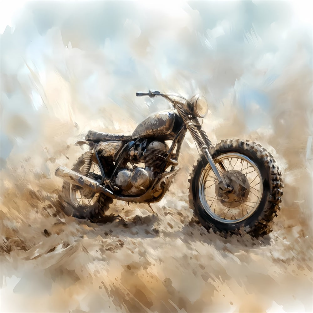 Toile de fond sportive Moto tout-terrain Course Aventure Toiles de fond sportives pour la photographie LXX59-318