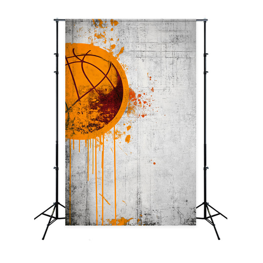 Fond sportif style graffiti avec basket-ball Fond photo basket-ball LXX59-322