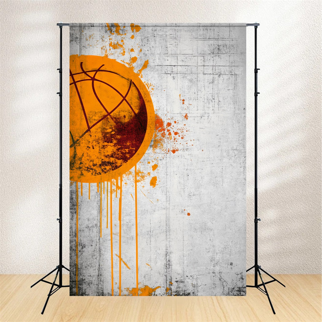 Fond sportif style graffiti avec basket-ball Fond photo basket-ball LXX59-322