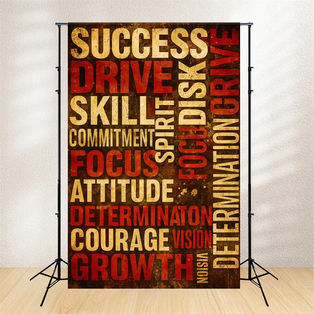 Toile de fond sportive Toile de fond sportive avec mots motivants LXX59-333