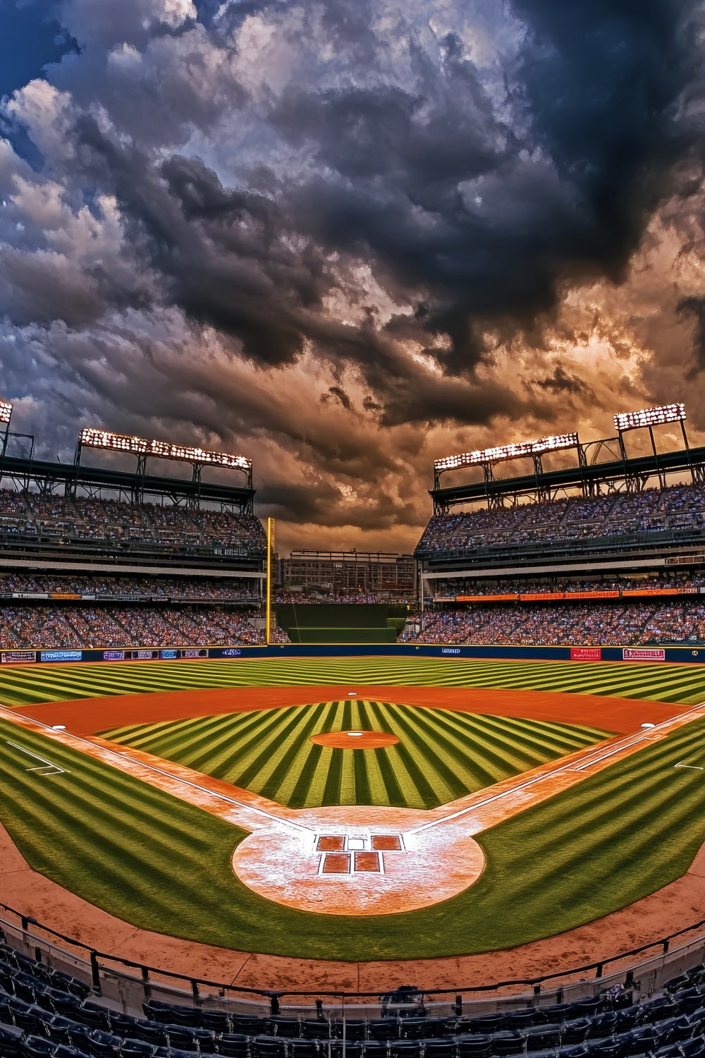 Fond football Diamant de baseball Lumières du stade Fond football LXX59-334