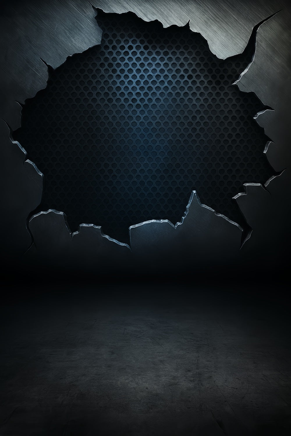 Fond pour photo en béton Fond pour portrait avec texture de grille métallique industrielle LXX59-432