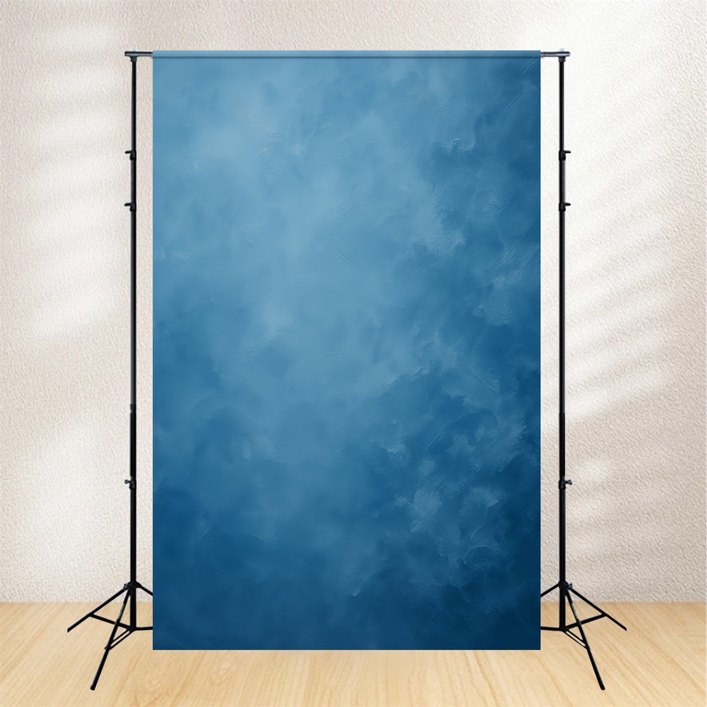 Fond bleu pour portraits, texture brume bleue apaisante, fond de studio pour portraits LXX59-434