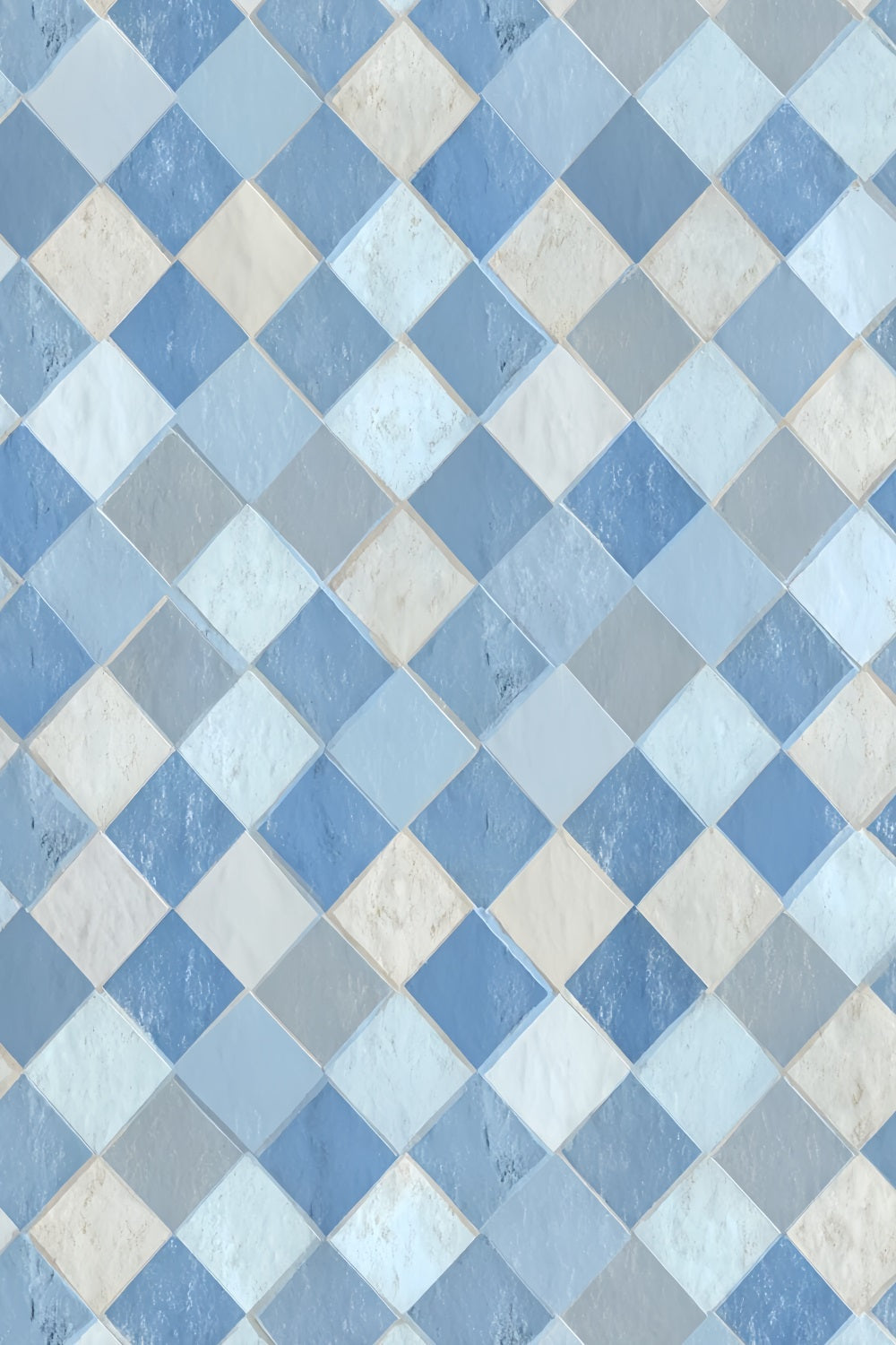 Fond studio portrait Fond portrait famille motif carreaux bleus LXX59-438