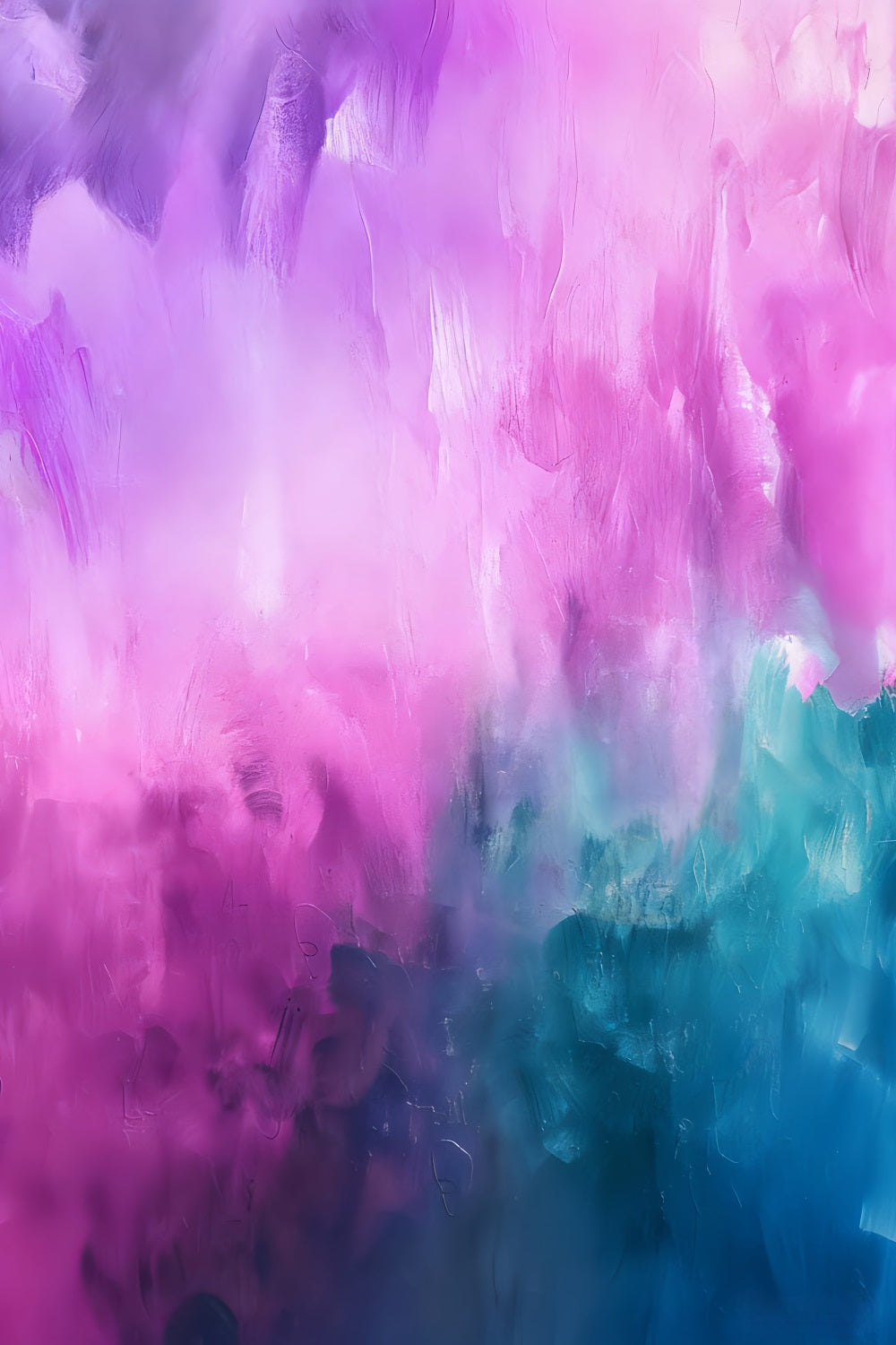 Fonds pour portraits Fond abstrait rose vif et bleu sarcelle pour portraits de famille LXX59-450