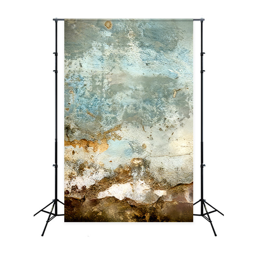 Fond en béton pour studio Fond pour portrait avec texture terre bleue patinée LXX59-456
