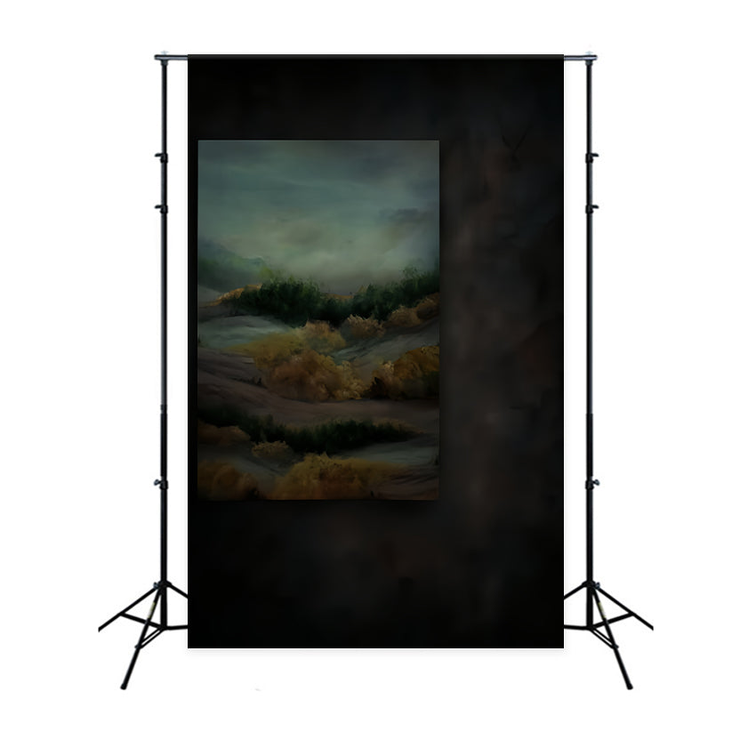 Fond de studio pour portraits Paysage automnal brumeux Fond pour portraits LXX59-464