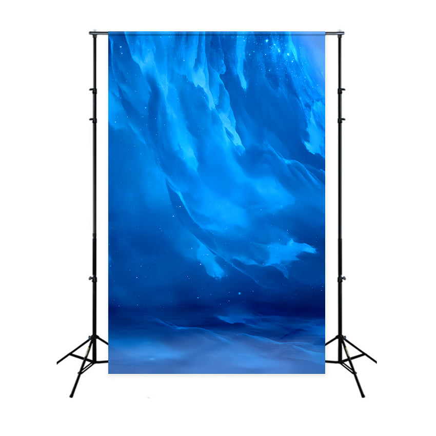 Fond bleu pour portraits Bleu arctique profond Fond abstrait pour portraits LXX59-466