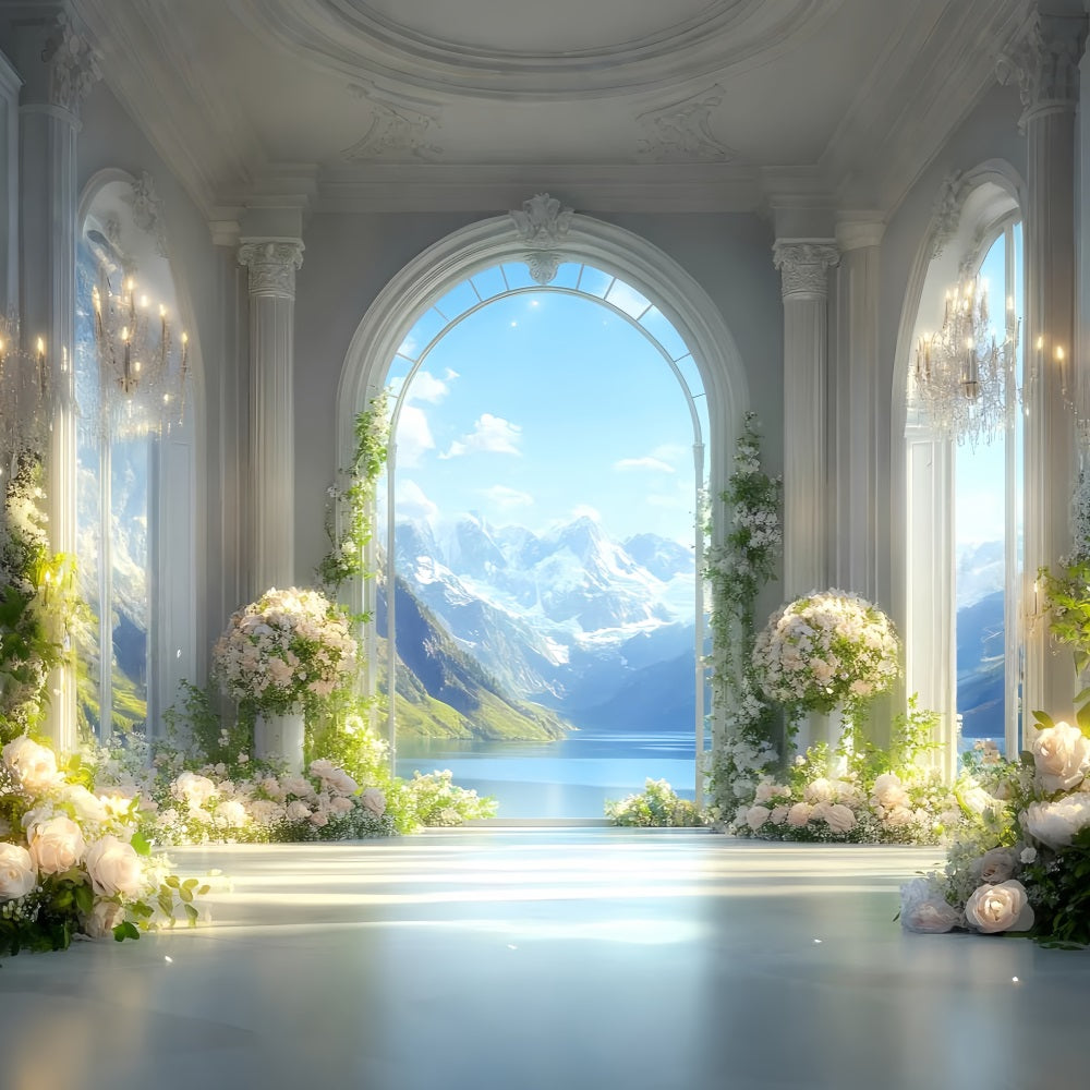 Toile de fond Paris Arche Élégante Vue Alpine Idées LXX59-50
