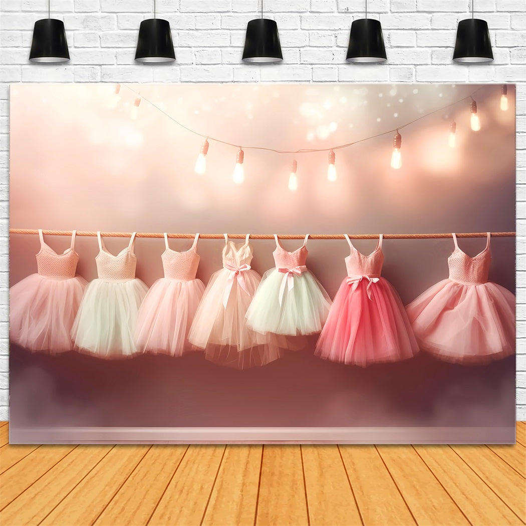 Toile de fond Danse Rangée de Robes Ballet Pastel LXX59-8