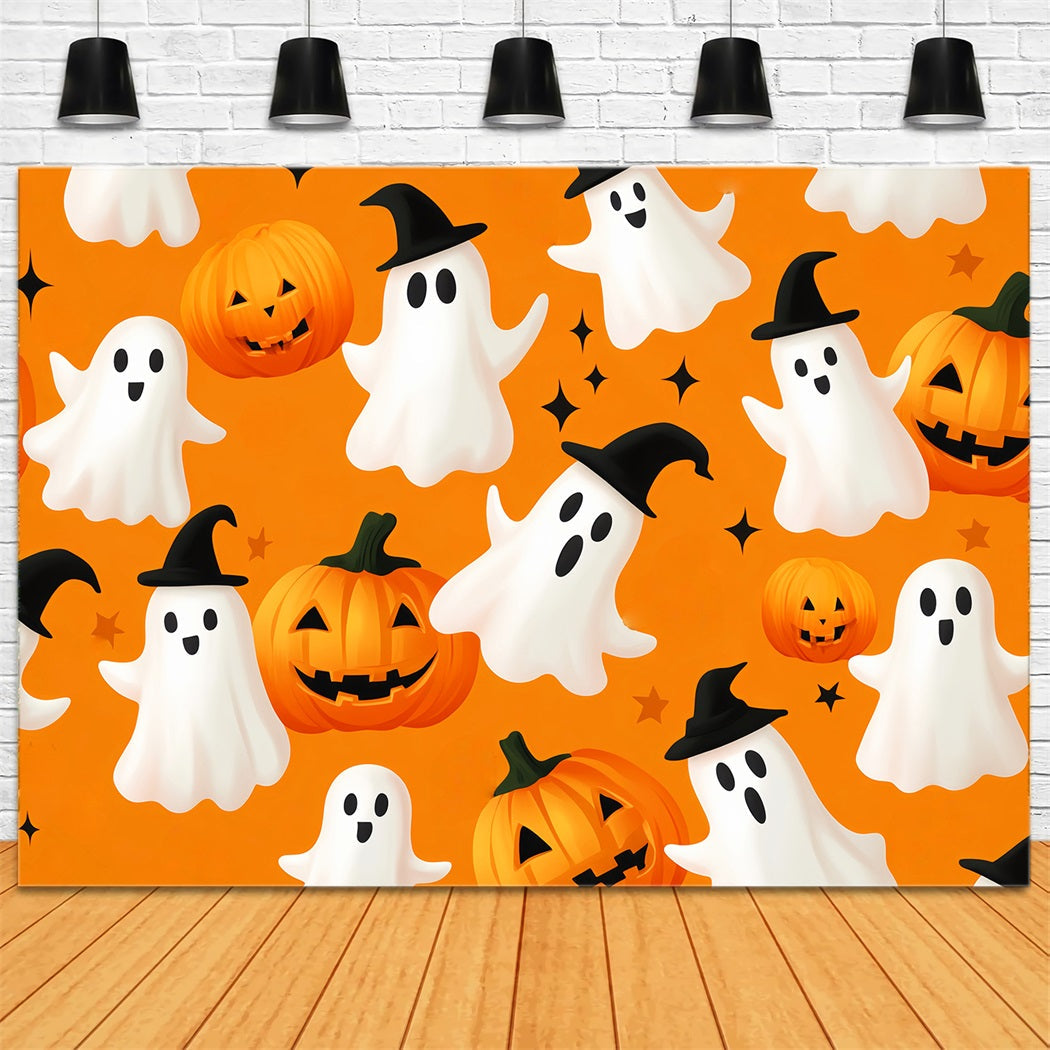 Toile Photo Halloween Fantôme Citrouille Motif Fantôme LXX59-88