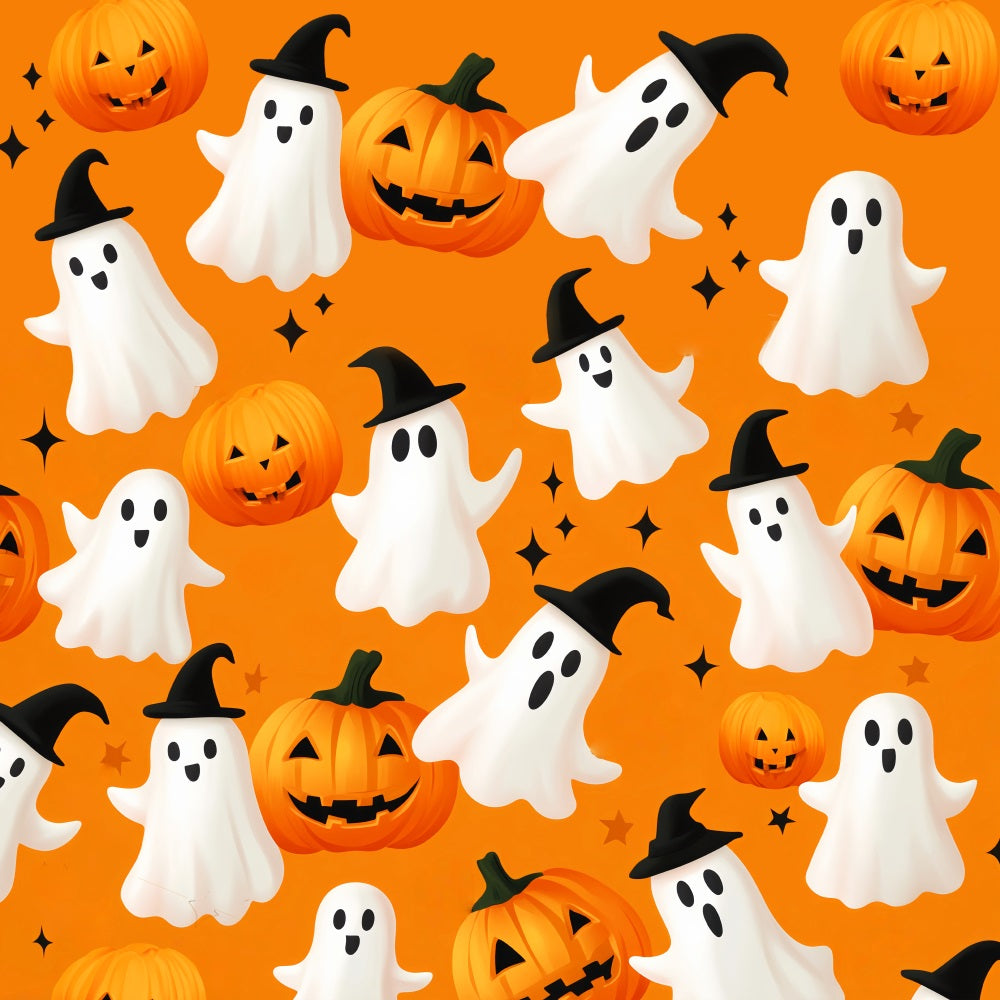 Toile Photo Halloween Fantôme Citrouille Motif Fantôme LXX59-88