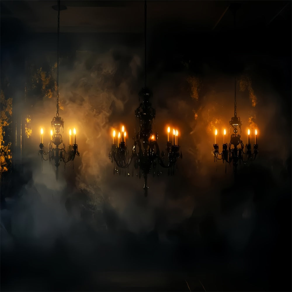 Fond Studio Halloween Effrayant Lustre Foncé Brouillard Lueur LXX59-98