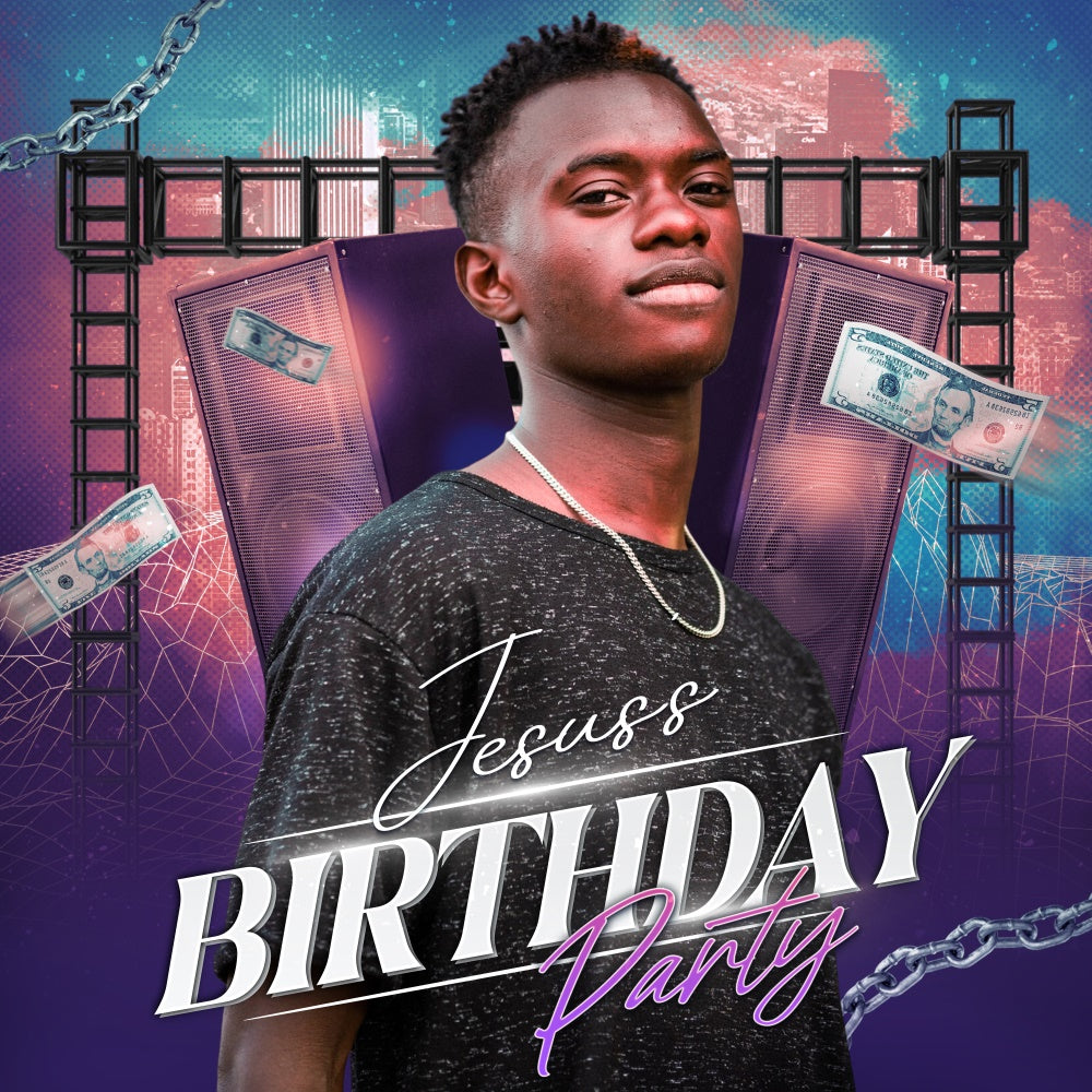 Toile de fond Deco Anniversaire Personnalisé Fête Star Hip-Hop LXX6-43